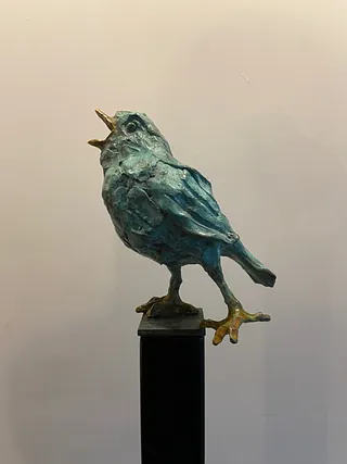 vogel in brons